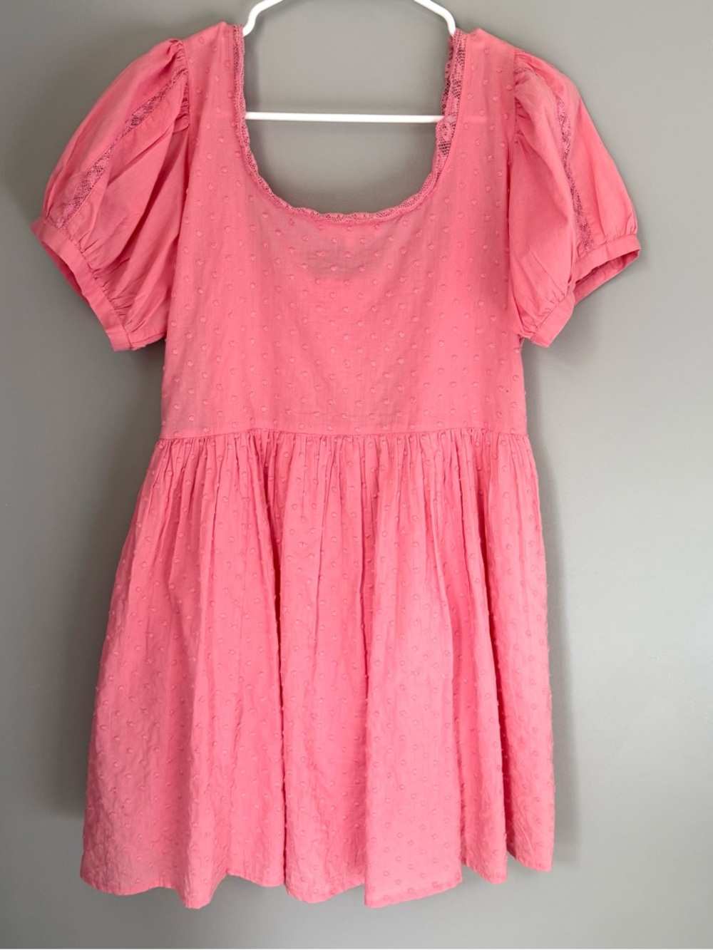 LoveShackFancy Pink Raleigh Cotton Mini Dress - Picture 10 of 11